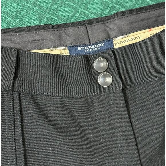 Burberry Wool Lined Black Trousers Women’s Size 6 Excellent - Picture 3 of 7
